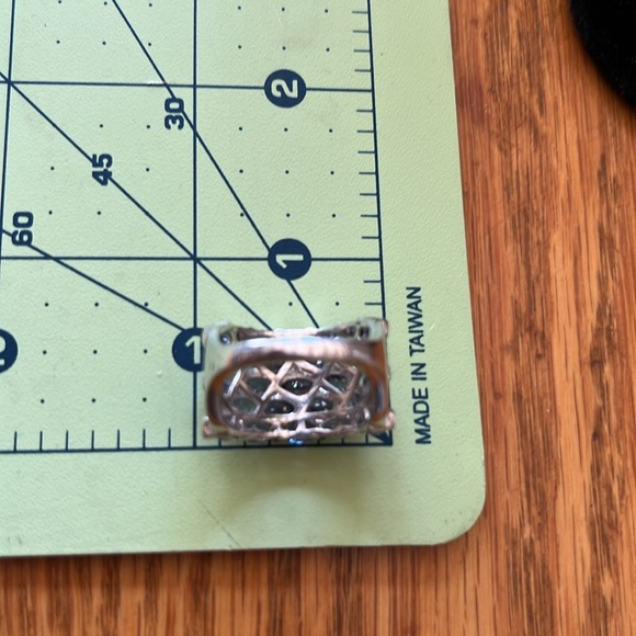 Large sterling and Tanzanite ring size 7 marked STS 925 India - Picture 12 of 14